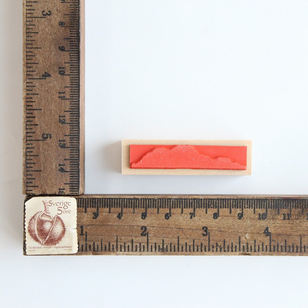 always smile... Mountain Rubber Stamp