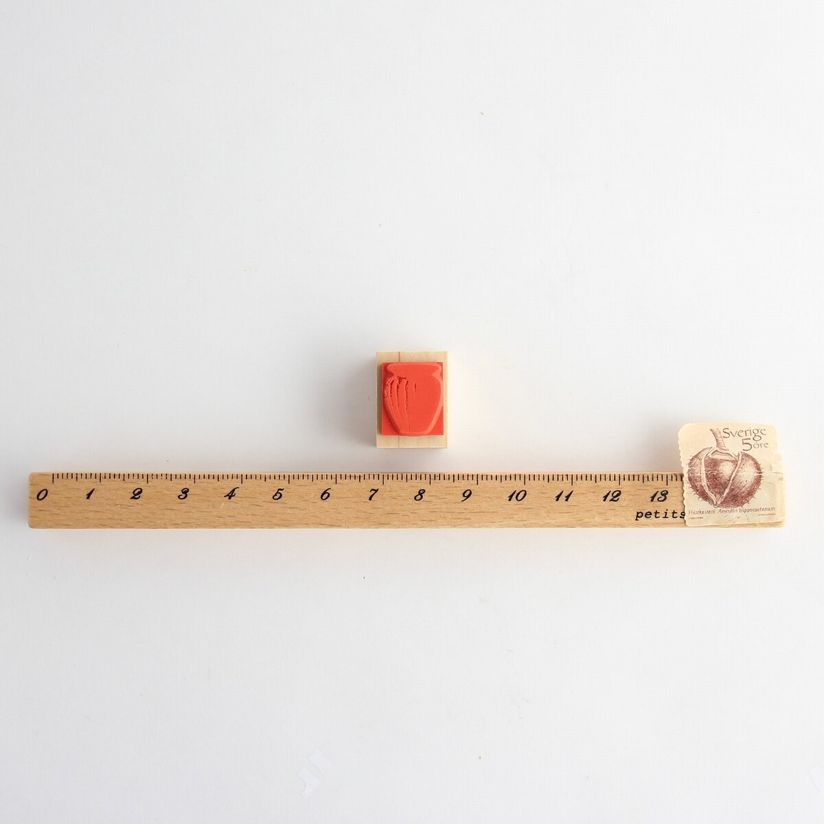 always smile... Small Vase Rubber Stamp