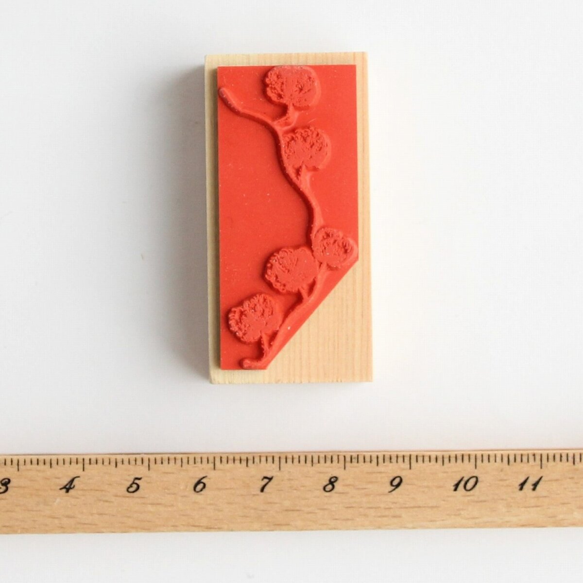 always smile... Cotton Garland Rubber Stamp