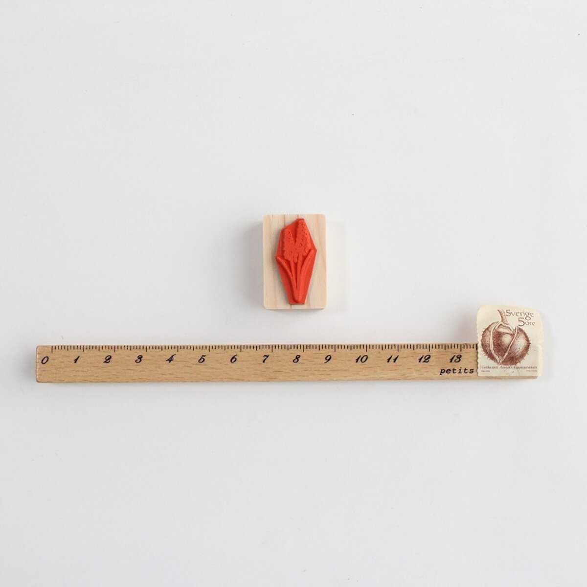 always smile... Hyacinth Rubber Stamp, 1 pc