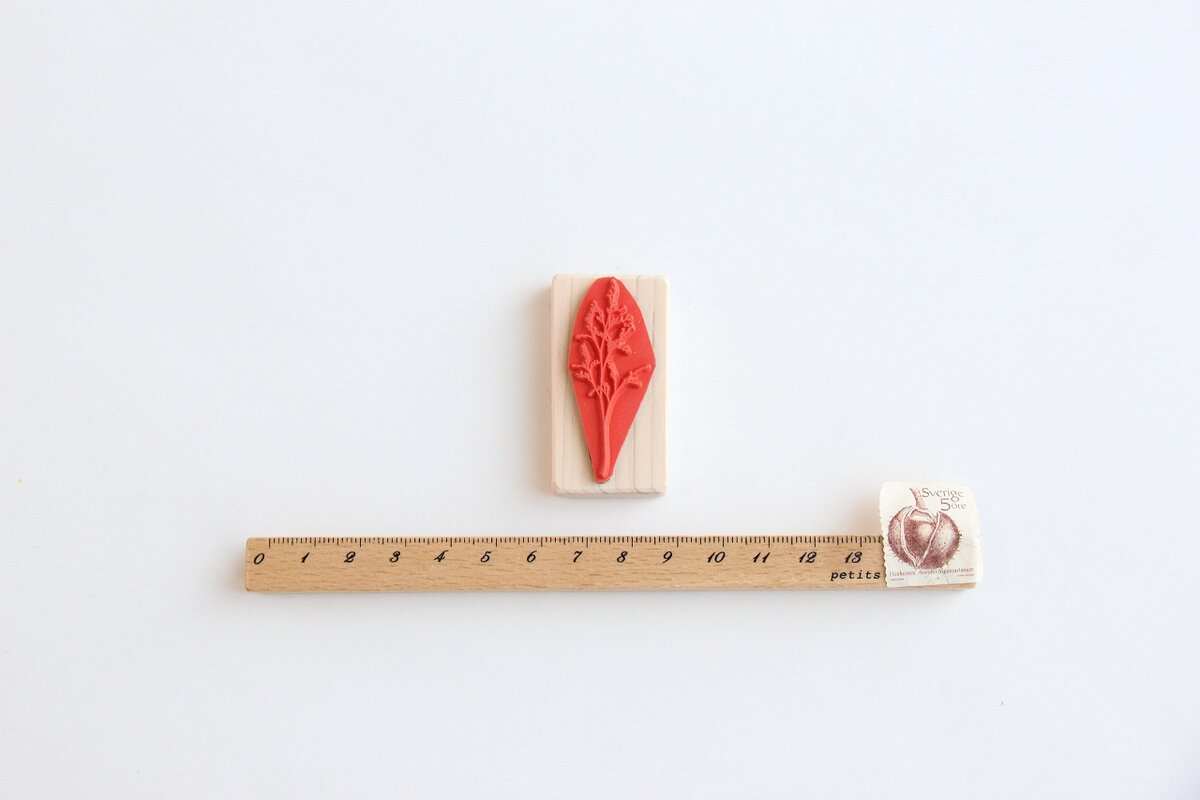 always smile... Blue Fantasy Rubber Stamp, 1 pc