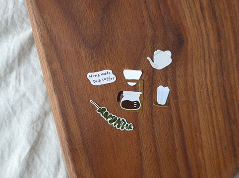 Suatelier Sticker Sheet No.1084, I like coffee
