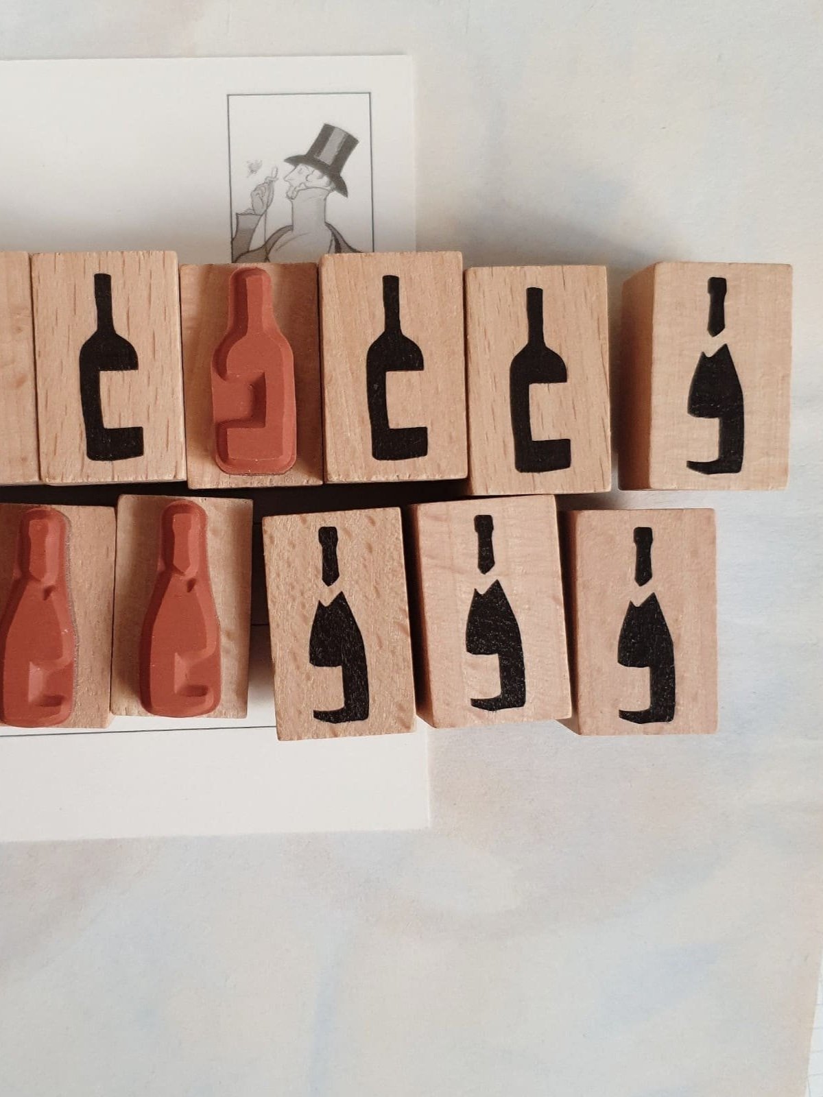 Yeon Charm Small Rubber Stamp Collection - You are Invited, 5 designs