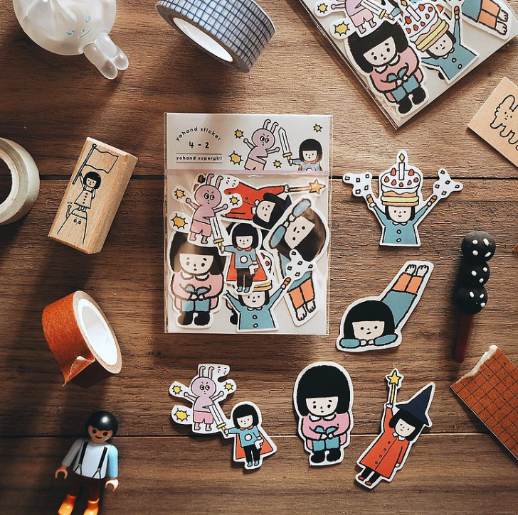 Yohand Studio Flake Sticker Pack - Medium Size - Supergirl Life