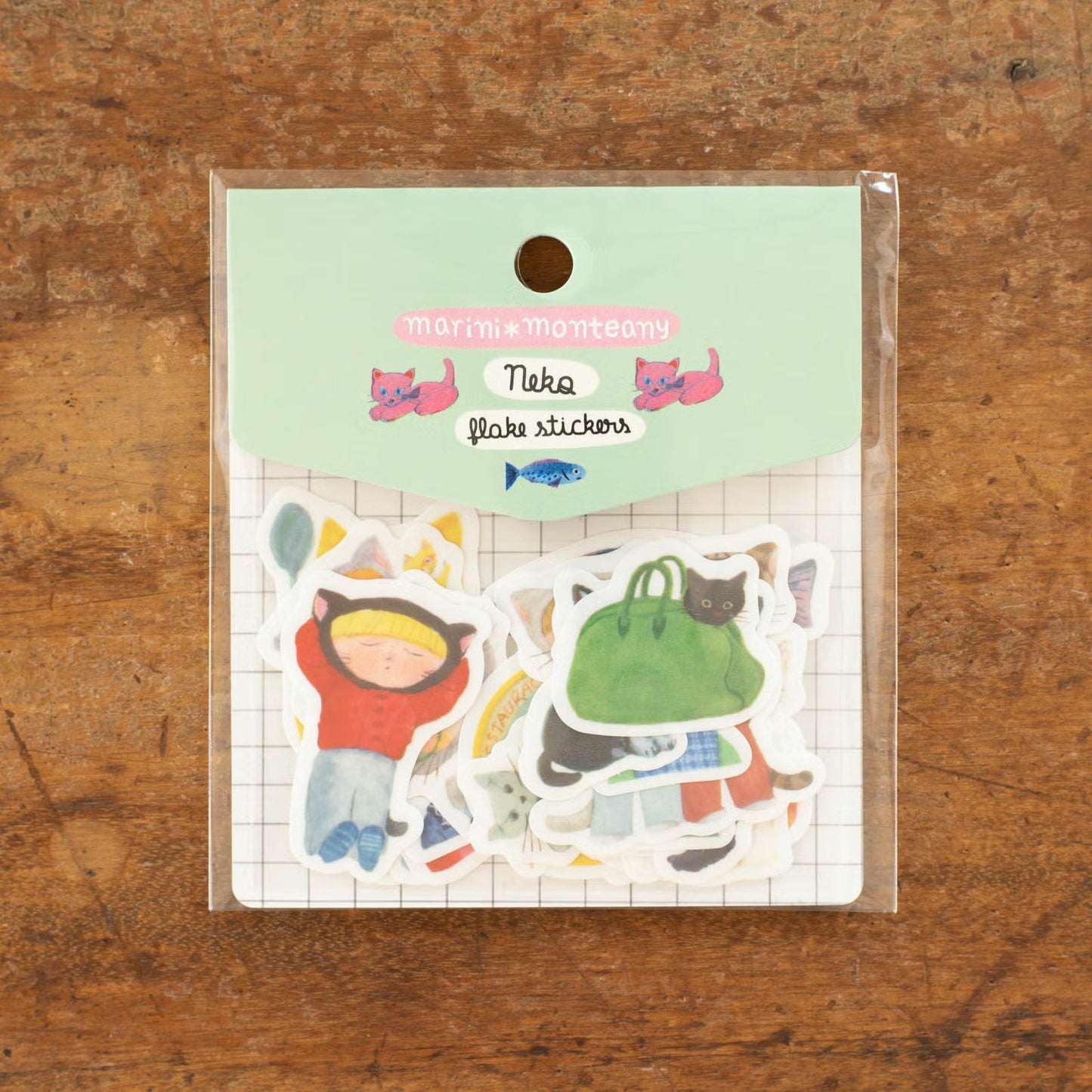 Tegamisha x marini monteany Flake Sticker Packet - Neko