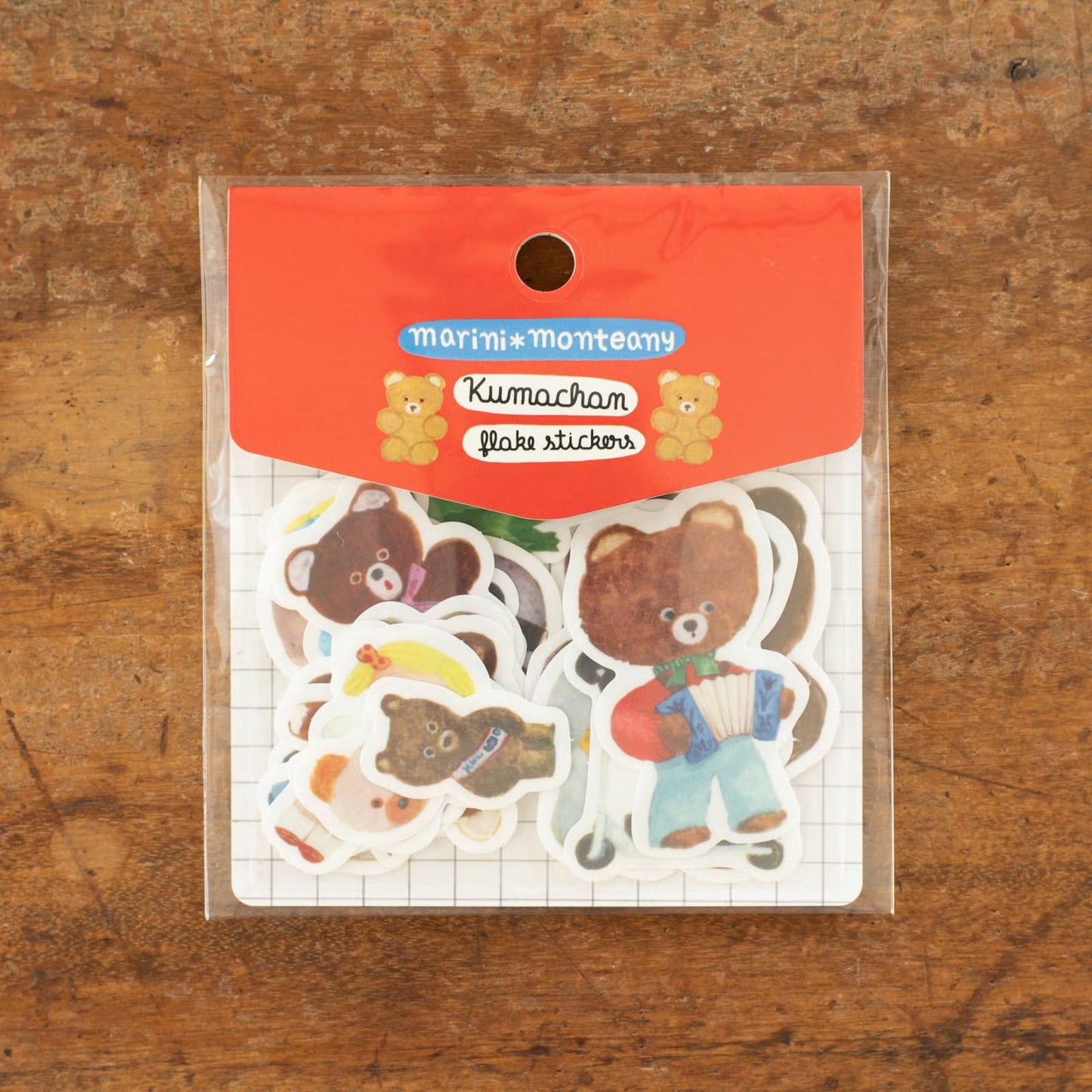 Tegamisha x marini monteany Flake Sticker Packet - Kumachan