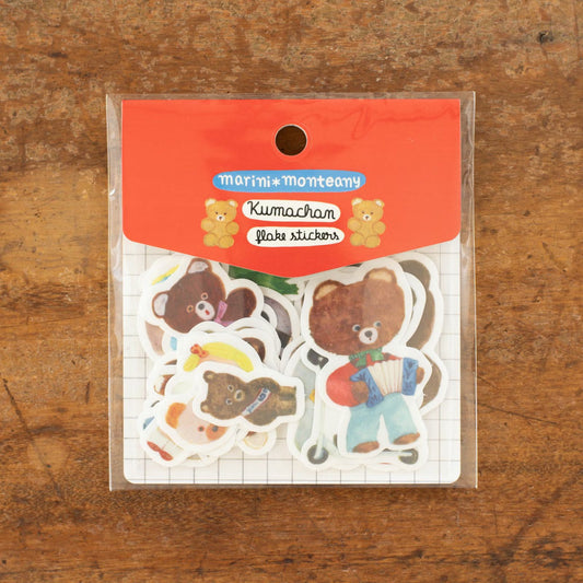Tegamisha x marini monteany Flake Sticker Packet - Kumachan