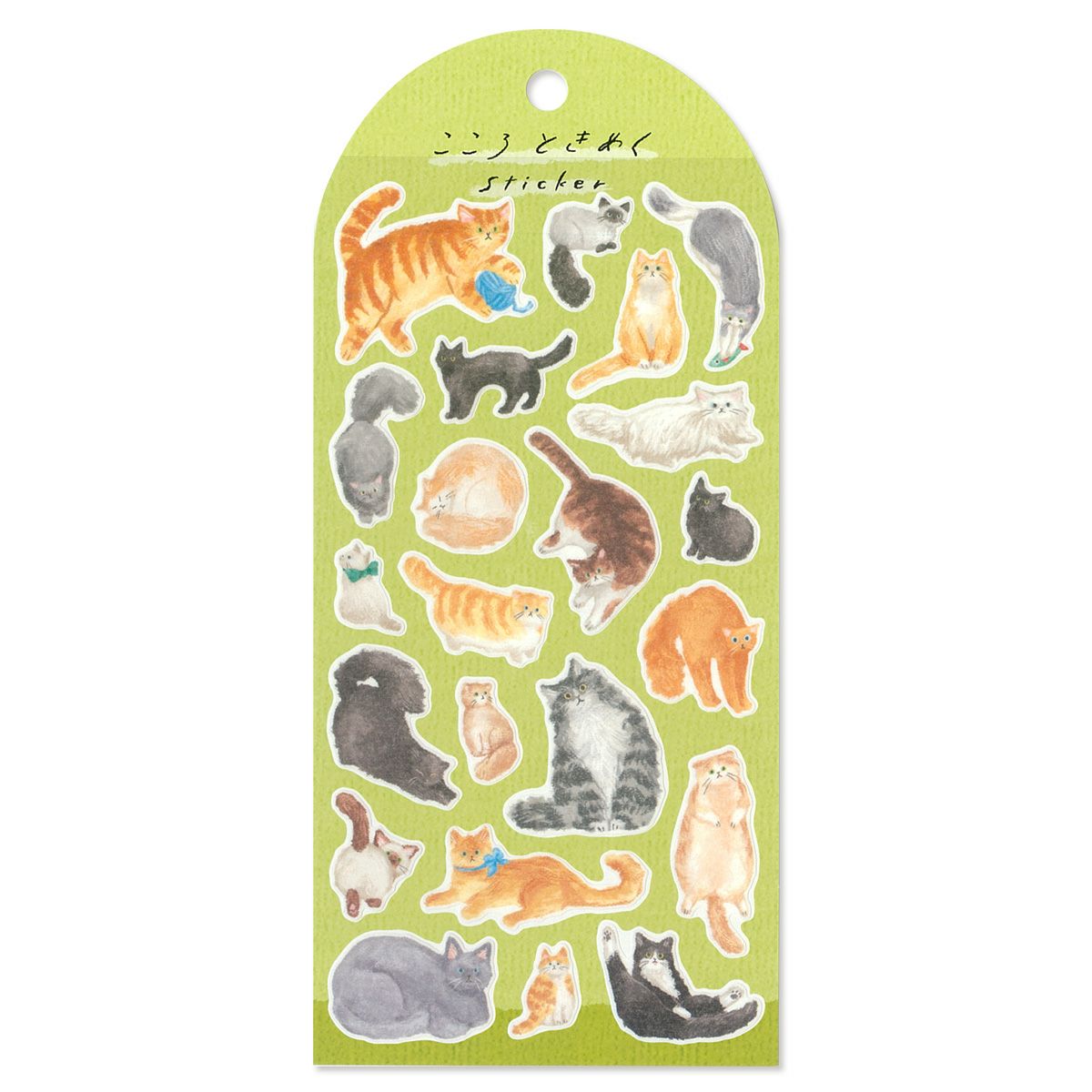 Mind Wave Heart-fluttering Sticker - Cats