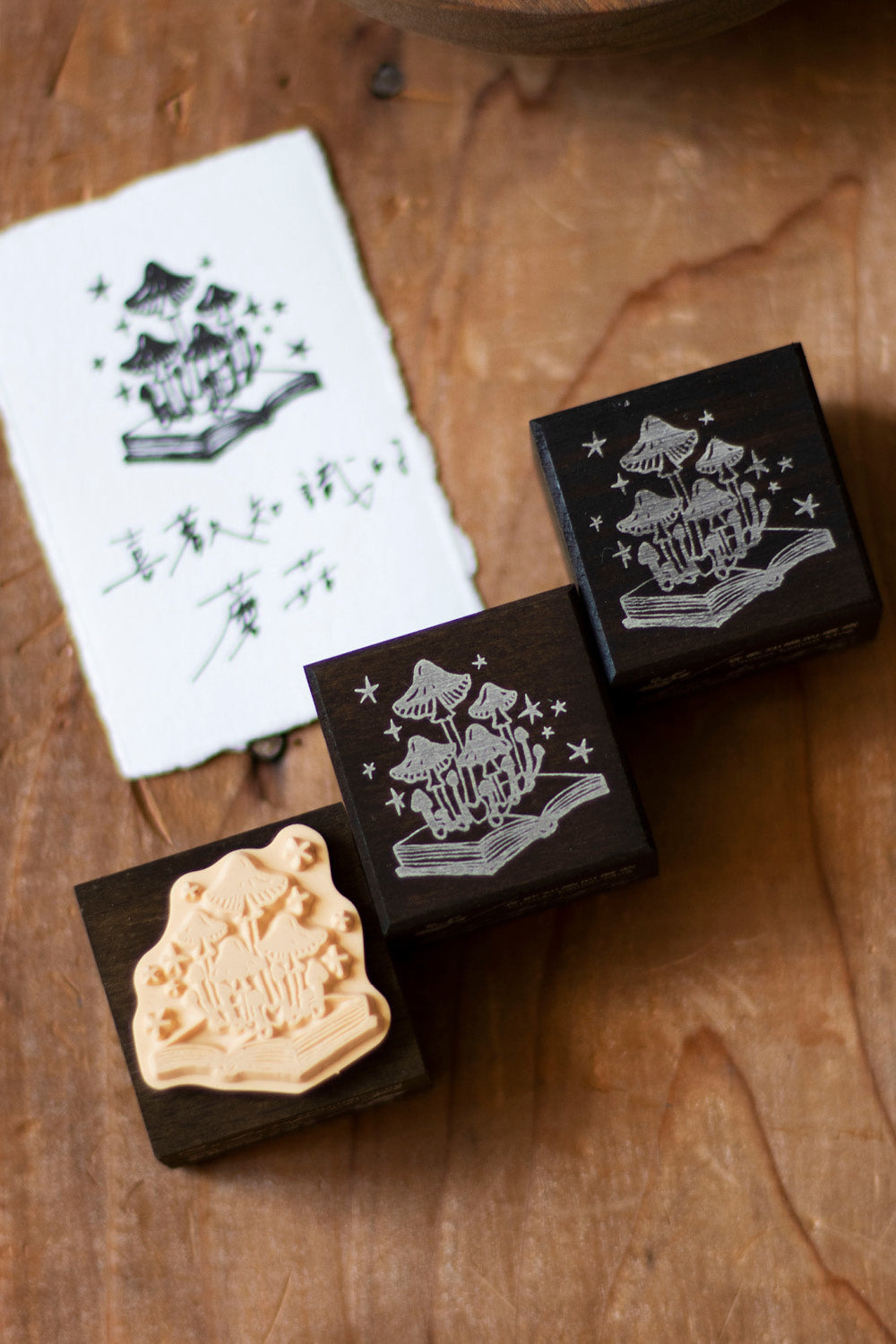 Loidesign Rubber Stamp - Mushroom Collection, 3 designs