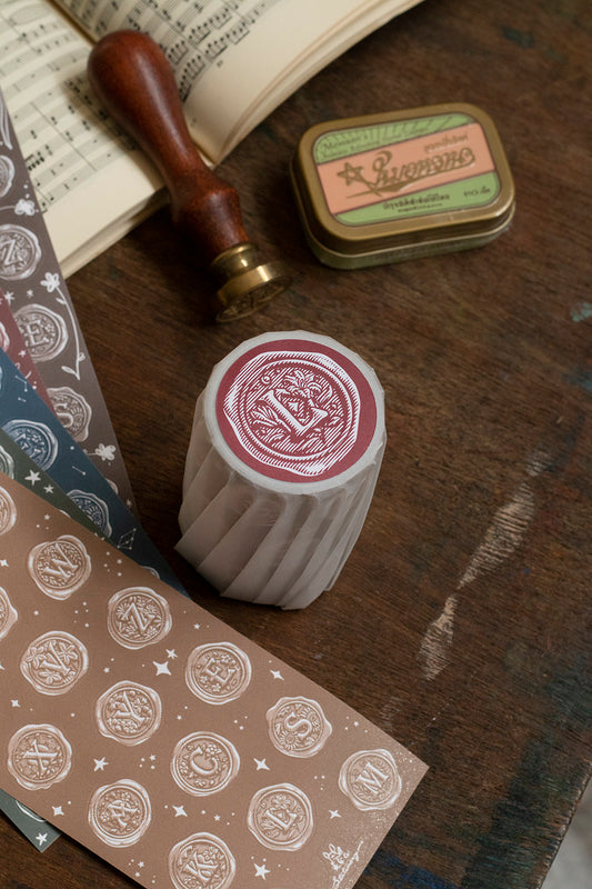 Loidesign Die-cut Style Tape - A-Z Wax Seal Stickers
