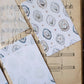 Loidesign Mini 6 Size Floral Tray Memo Paper Set - Lily of the Valley Collection, Tracing Paper + Double-sided Writing Paper