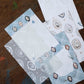 Loidesign Mini 6 Size Floral Tray Memo Paper Set - Lily of the Valley Collection, Tracing Paper + Double-sided Writing Paper