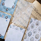 Loidesign Mini 6 Size Floral Tray Memo Paper Set - Lily of the Valley Collection, Tracing Paper + Double-sided Writing Paper