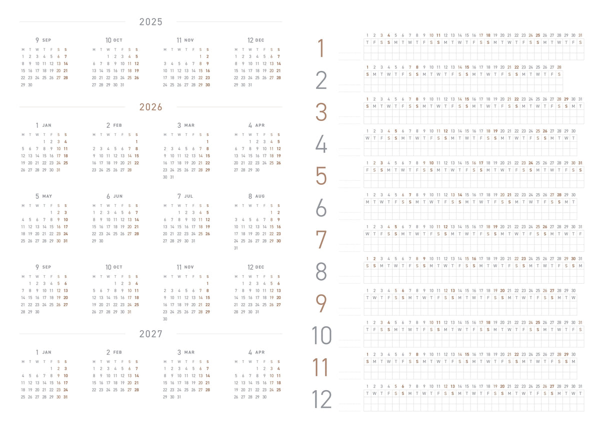 Take A Note 2027 A5 Planner (Pre-order Only, Estimated Shipping Starts Mid-October)