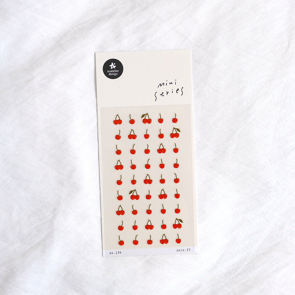 Suatelier Sticker Mini Series - No.134 deco.23 cherries