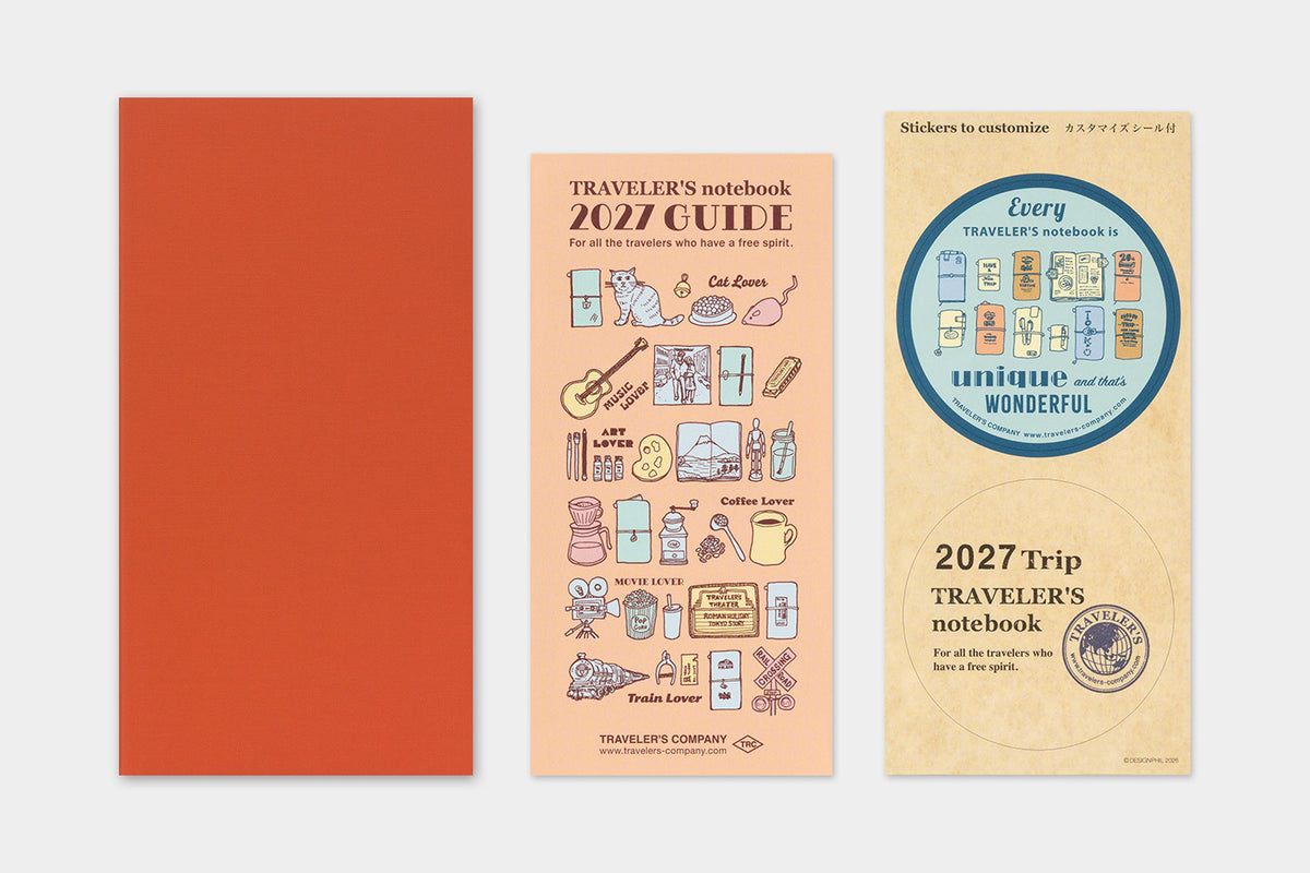 TRAVELER'S Notebook 2027 - Regular Size, Monthly (Pre-order Now, Shipping Starts After 10/19)