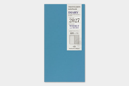 TRAVELER'S Notebook 2027 - Regular Size, Weekly + Memo (Pre-order Now, Shipping Starts After 10/19)
