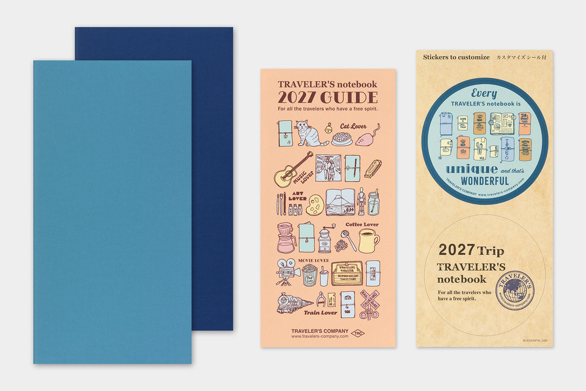 TRAVELER'S Notebook 2027 - Regular Size, Weekly + Memo (Pre-order Now, Shipping Starts After 10/19)