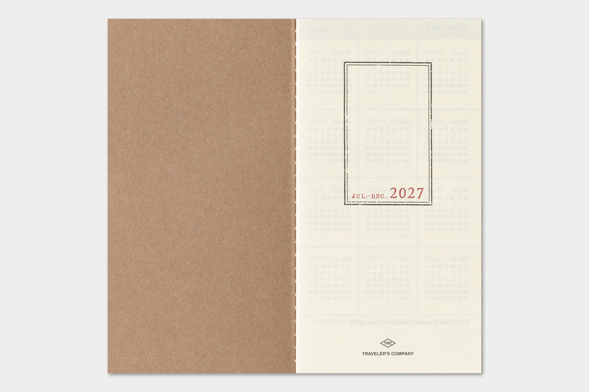 TRAVELER'S Notebook 2027 - Regular Size, Weekly + Memo (Pre-order Now, Shipping Starts After 10/19)