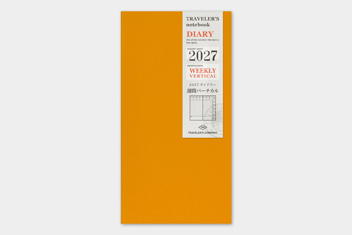 TRAVELER'S Notebook 2027 - Regular Size, Weekly Vertical (Pre-order Now, Shipping Starts After 10/19)