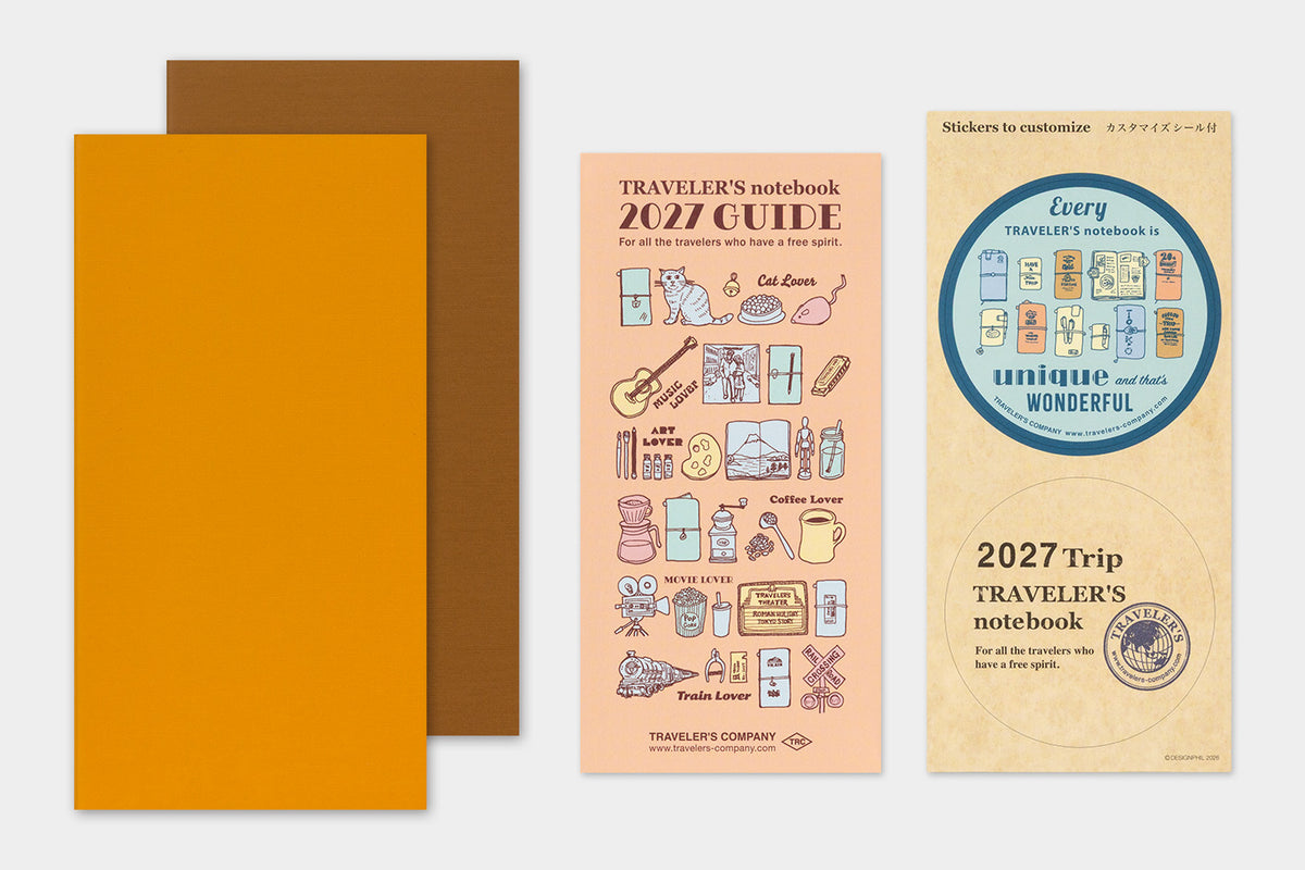 TRAVELER'S Notebook 2027 - Regular Size, Weekly Vertical (Pre-order Now, Shipping Starts After 10/19)
