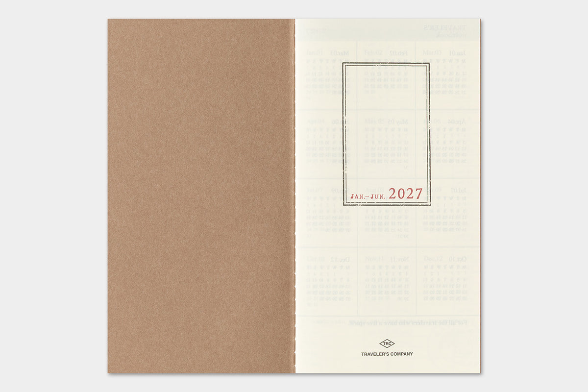 TRAVELER'S Notebook 2027 - Regular Size, Weekly Vertical (Pre-order Now, Shipping Starts After 10/19)