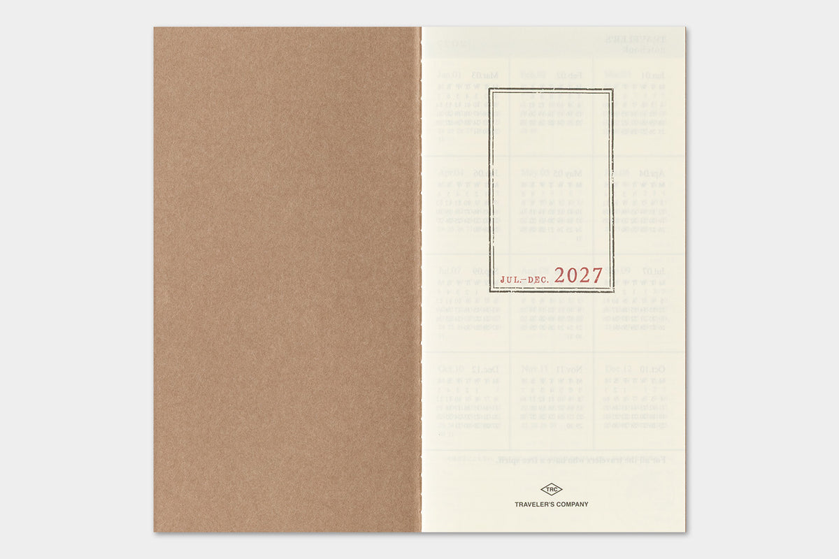 TRAVELER'S Notebook 2027 - Regular Size, Weekly Vertical (Pre-order Now, Shipping Starts After 10/19)