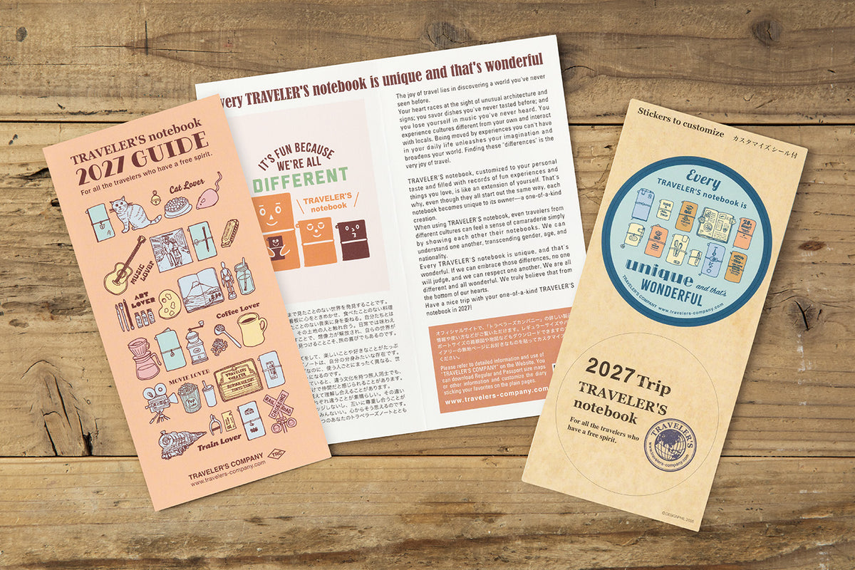 TRAVELER'S Notebook 2027 - Regular Size, Weekly Vertical (Pre-order Now, Shipping Starts After 10/19)