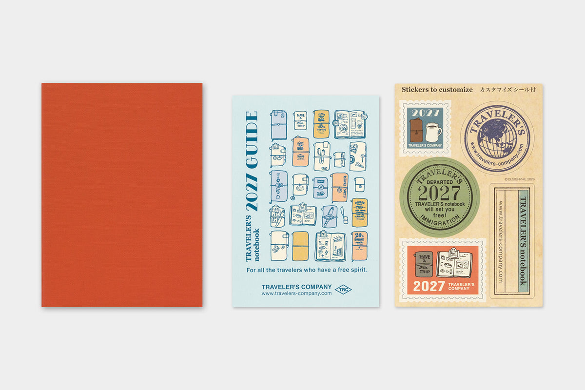 TRAVELER'S Notebook 2027 - Passport Size, Monthly (Pre-order Now, Shipping Starts After 10/19)
