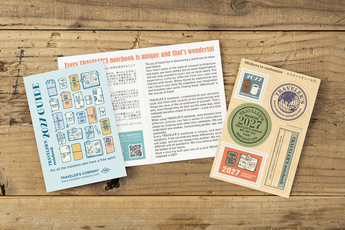 TRAVELER'S Notebook 2027 - Passport Size, Monthly (Pre-order Now, Shipping Starts After 10/19)