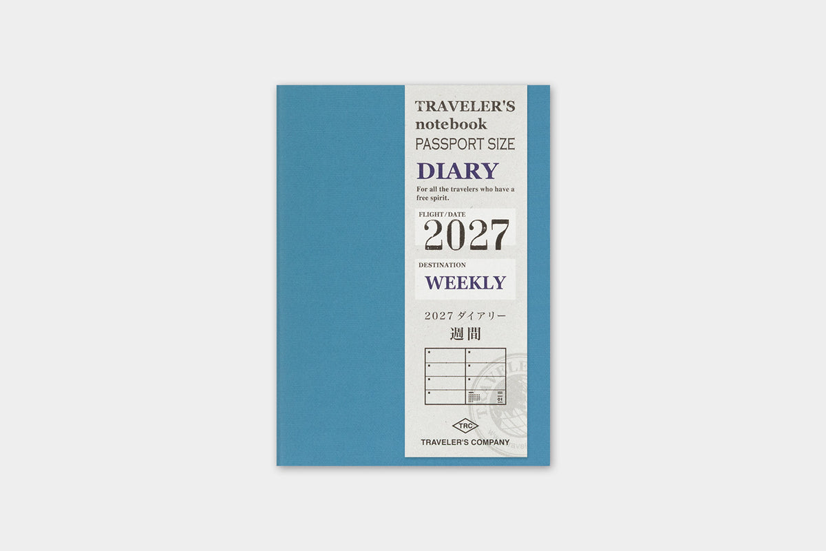 TRAVELER'S Notebook 2027 - Passport Size, Weekly (Pre-order Now, Shipping Starts After 10/19)