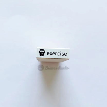 siawasehanko SUNKODO Skincare and Exercise Rubber Stamps, 2 designs