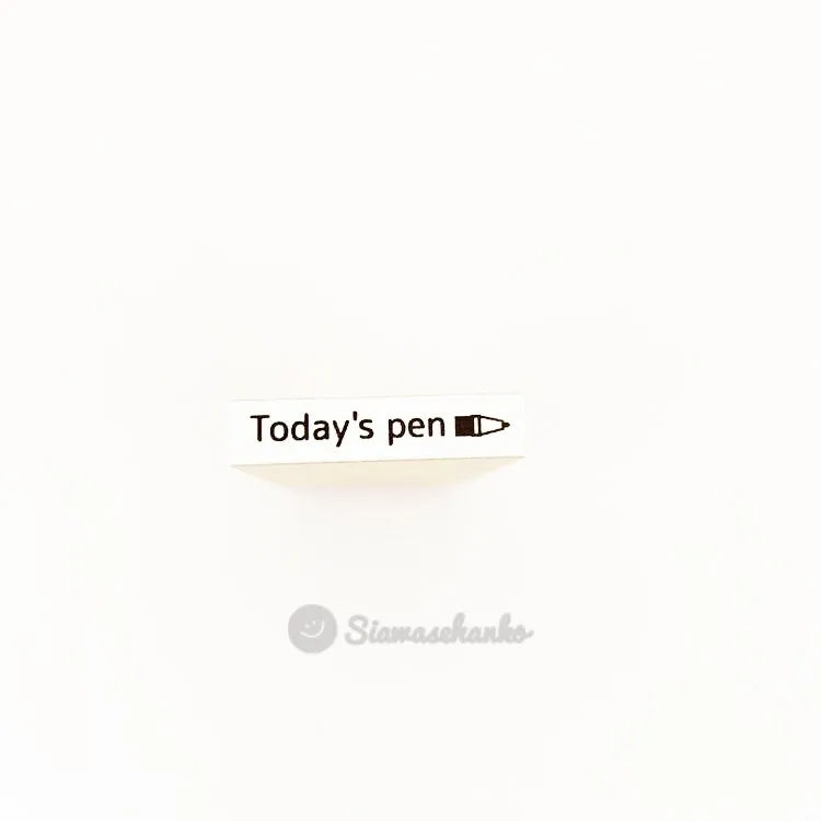 siawasehanko SUNKODO Today's Pen Rubber Stamp