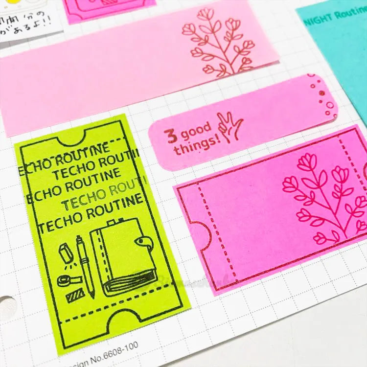 siawasehanko SUNKODO 3 Good Things Rubber Stamp