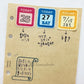 siawasehanko SUNKODO FUN Series Rubber Stamps, 5 designs
