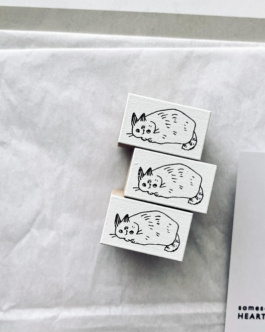 somesortof.fern Neko Neko Cat Rubber Stamp - Short Handle