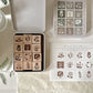 Freckles Tea Vol.5 Rubber Stamp Set - Ink Flowers