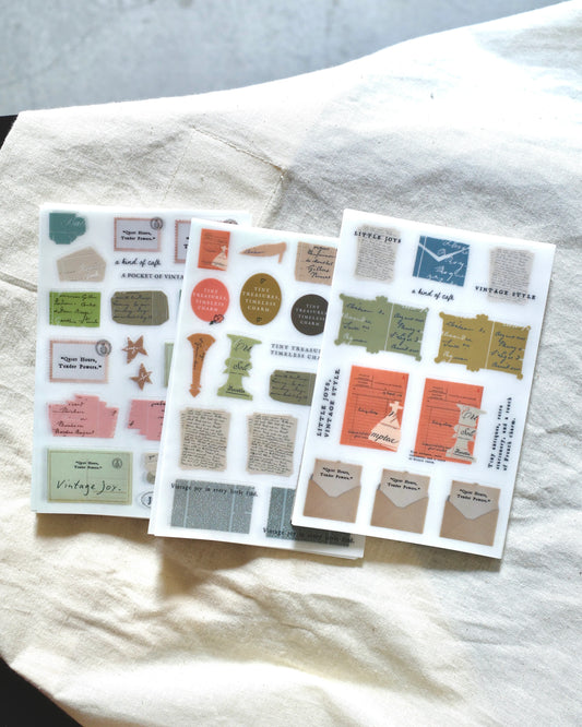 a kind of café Print-On Sticker Set - Tiny Treasures