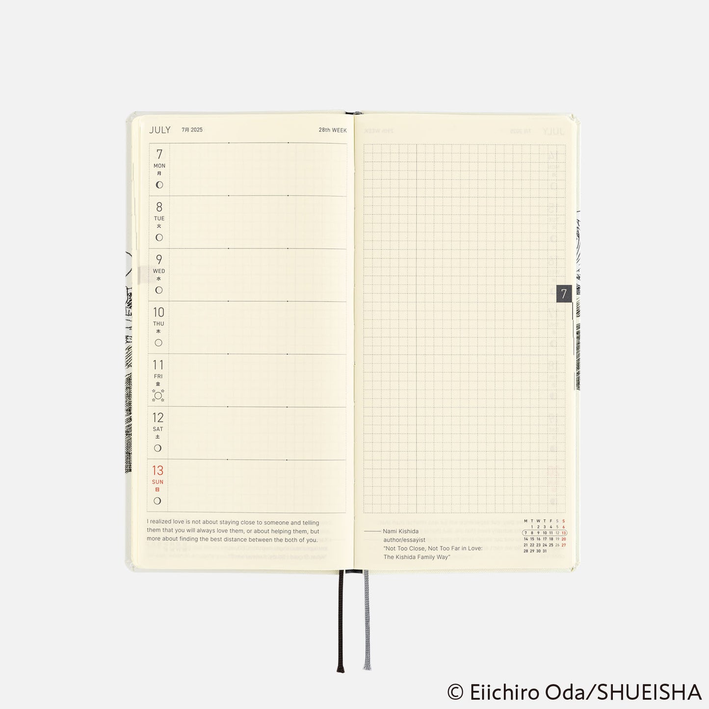 Hobonichi Weeks 2025 - ONE PIECE magazine: Straw Hat Luffy (Ivory) (In Stock Now)