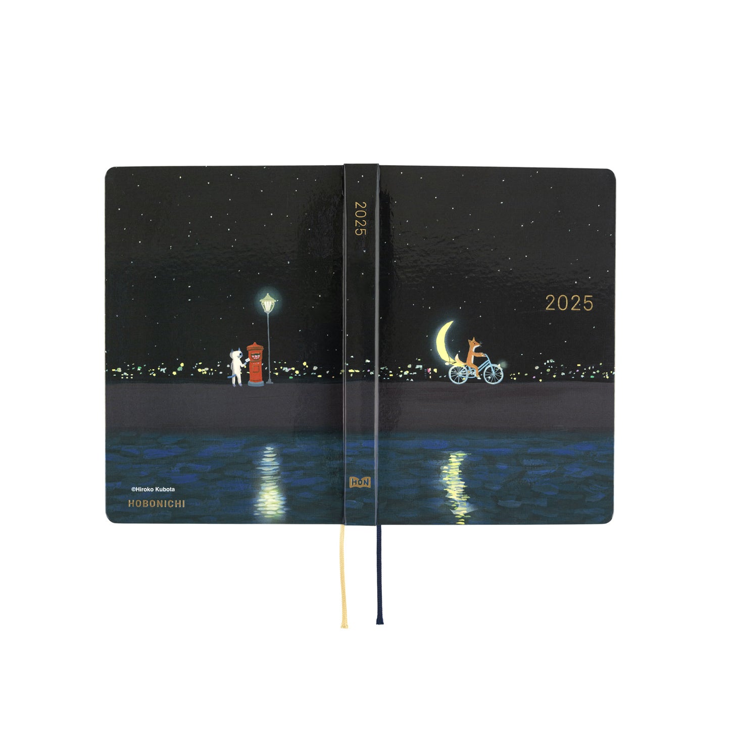 Hobonichi Techo 2025 HON A5 - Hiroko Kubota: Crescent Moon Delivery