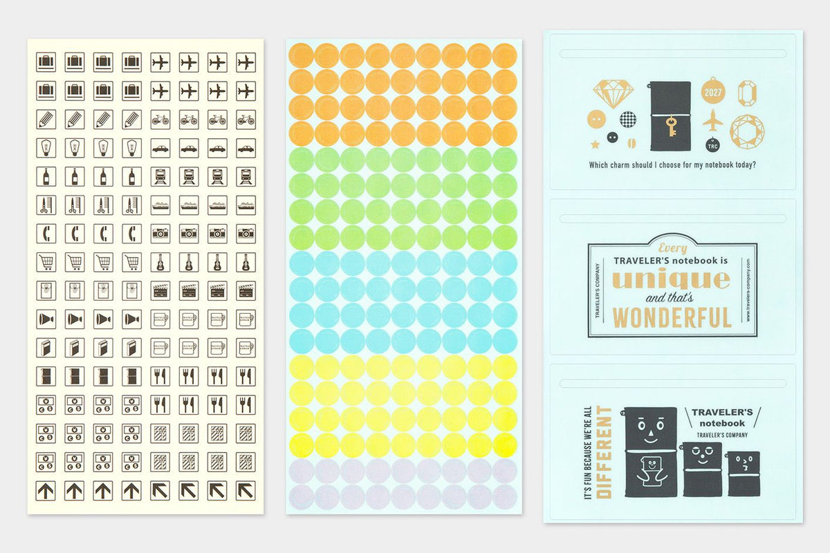 TRAVELER'S Notebook - Customized Sticker Set, 2027 Limited Edition (Pre-order Now, Shipping Starts After 10/19)