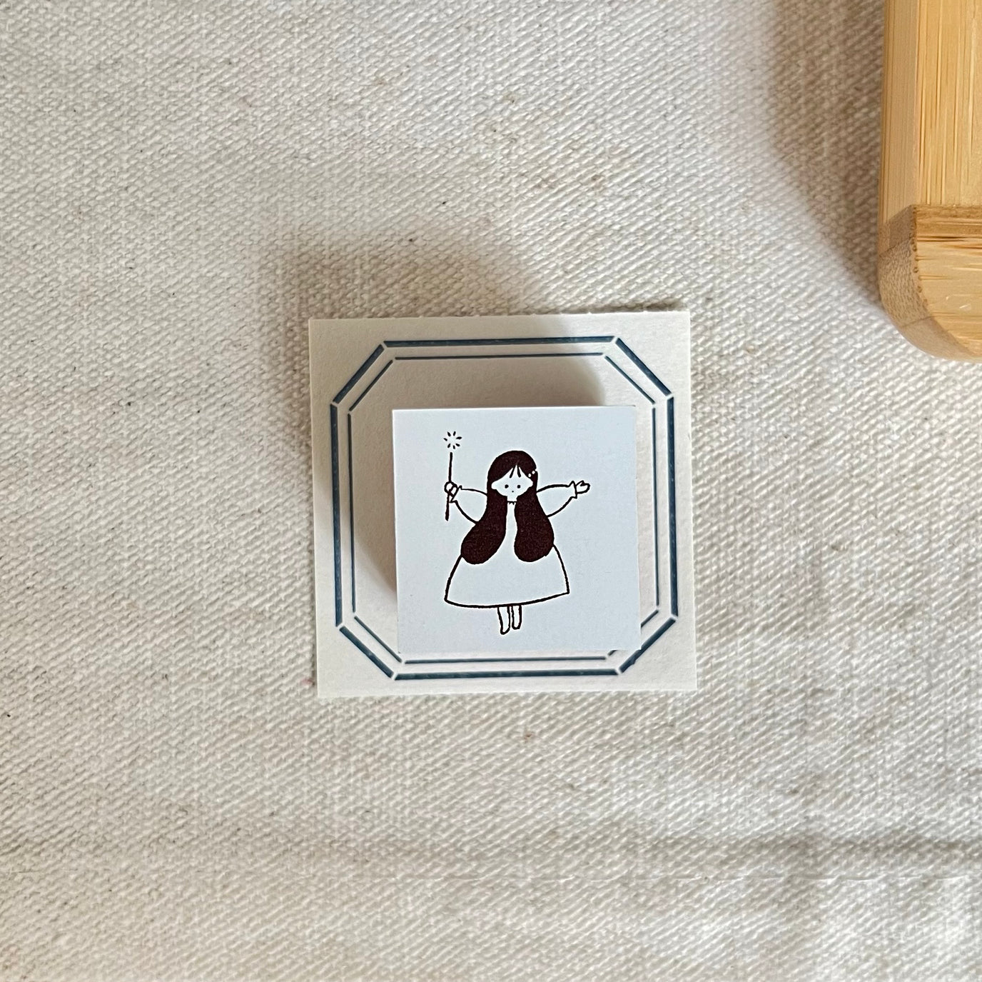 ranmyu Rubber Stamp - Girl with Magic Wand