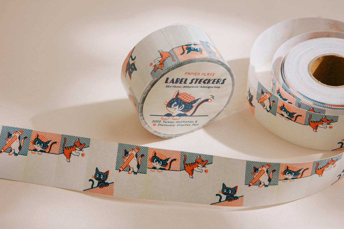 Papier Platz x ob1toy x CreativeFest Label Sticker Roll, Limited Edition