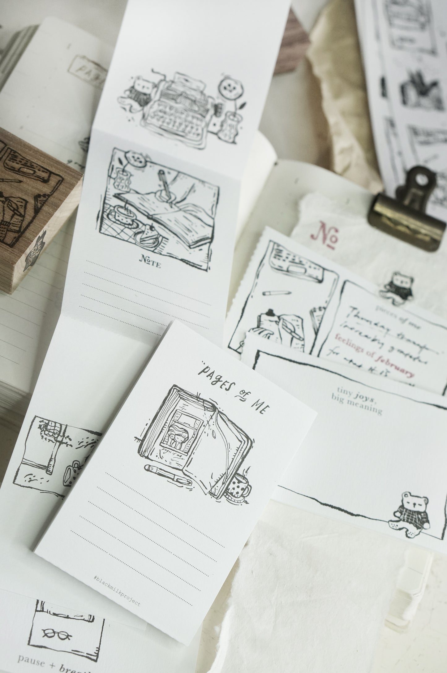 Black Milk Project "Pages of Me" Perforated Memo Sheets