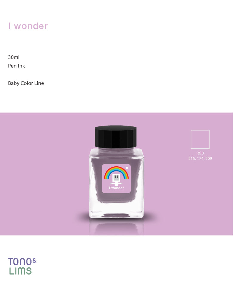 Tono & Lims Bottled Ink - I Wonder, Baby Color Collection