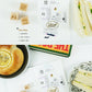 kurukynki Day To Day Cafe Series mini rubber stamps - 12 designs