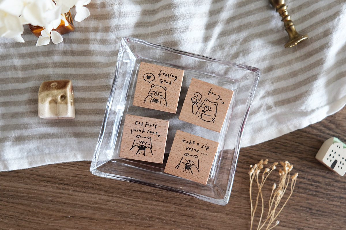 Eileen Tai Rubber Stamp - Beary Ordinary Days I - Part B