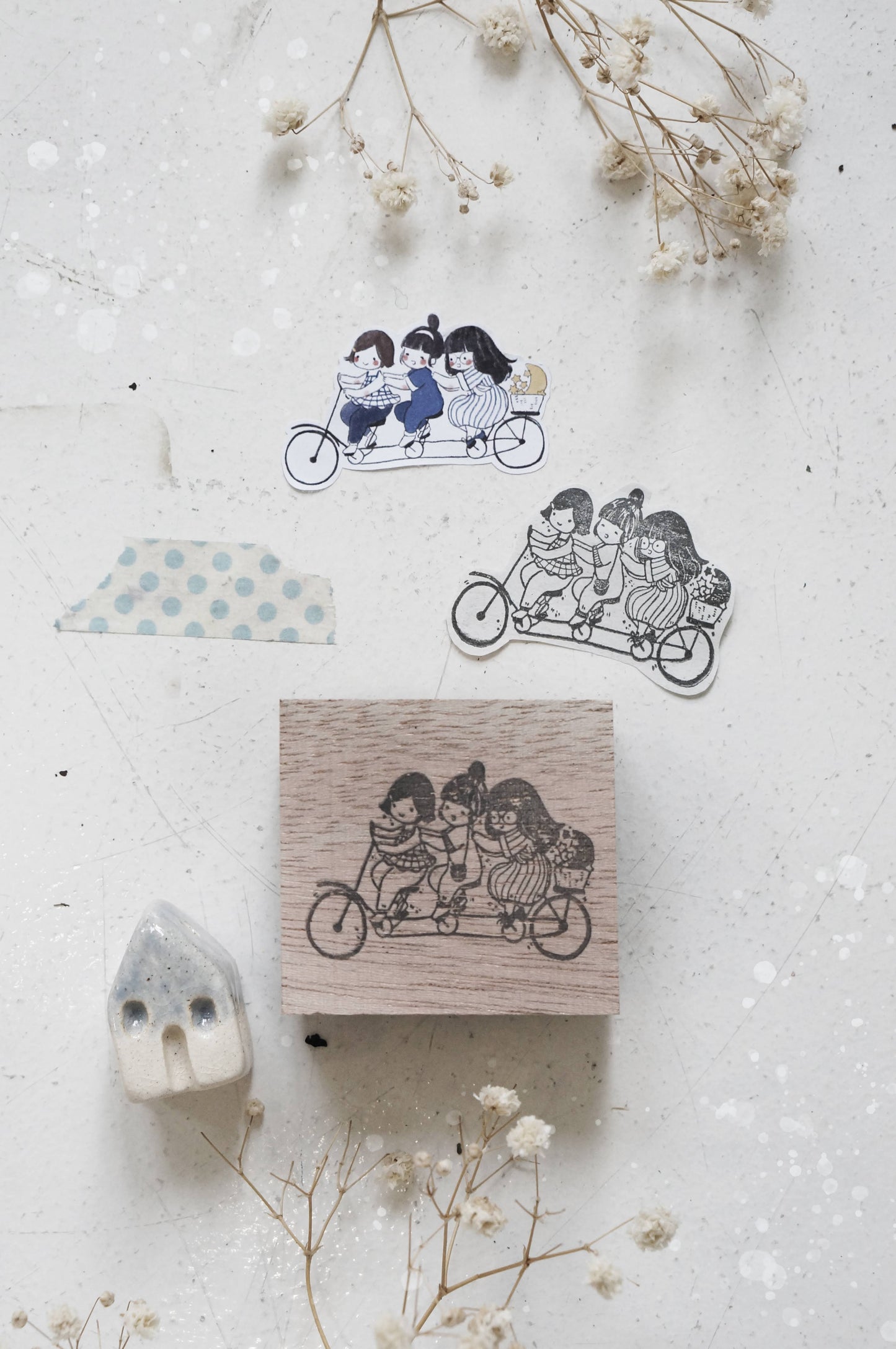 Black Milk Project BFF Series Rubber Stamp - Bicycle