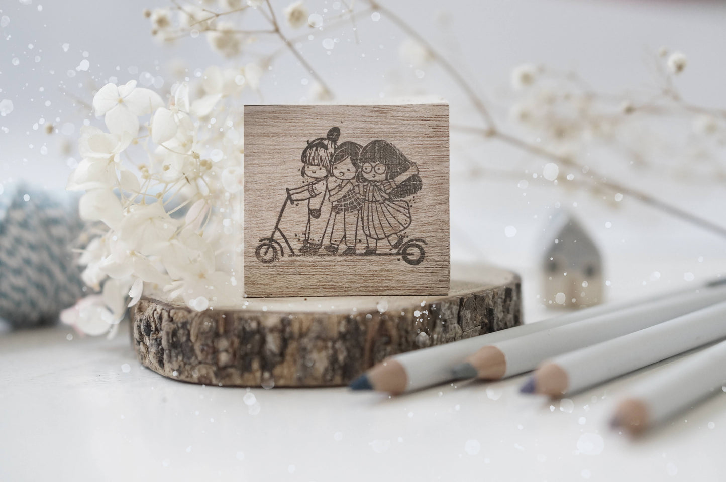 Black Milk Project BFF Series Rubber Stamp - Scooter