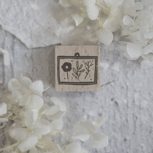 Black Milk Project Moments II Series Rubber Stamp - Flower Frame